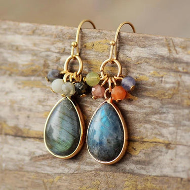 Ingenuity Labradorite Drop Earrings-Your Soul Place